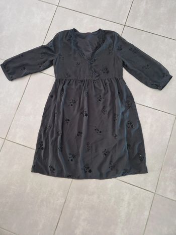 Robe mi-longue noire