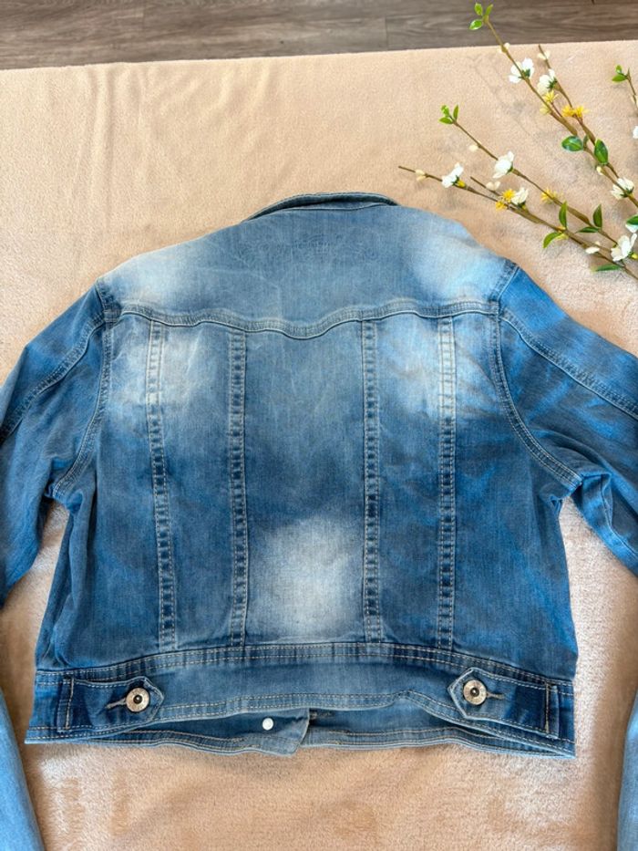 Veste courte en jean femme 40 - photo numéro 10