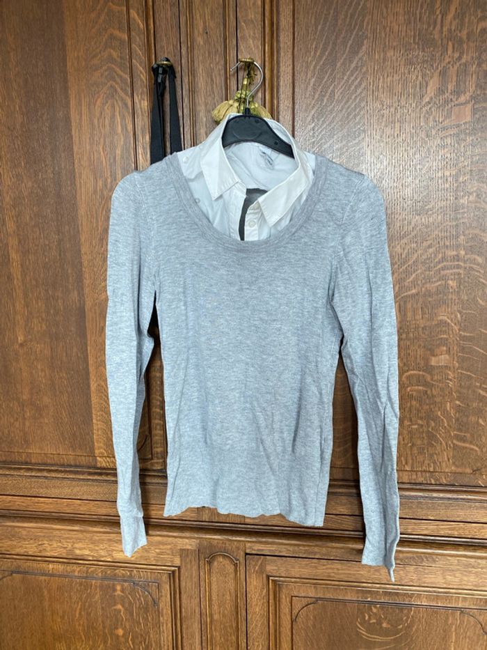 Pull gris h&m