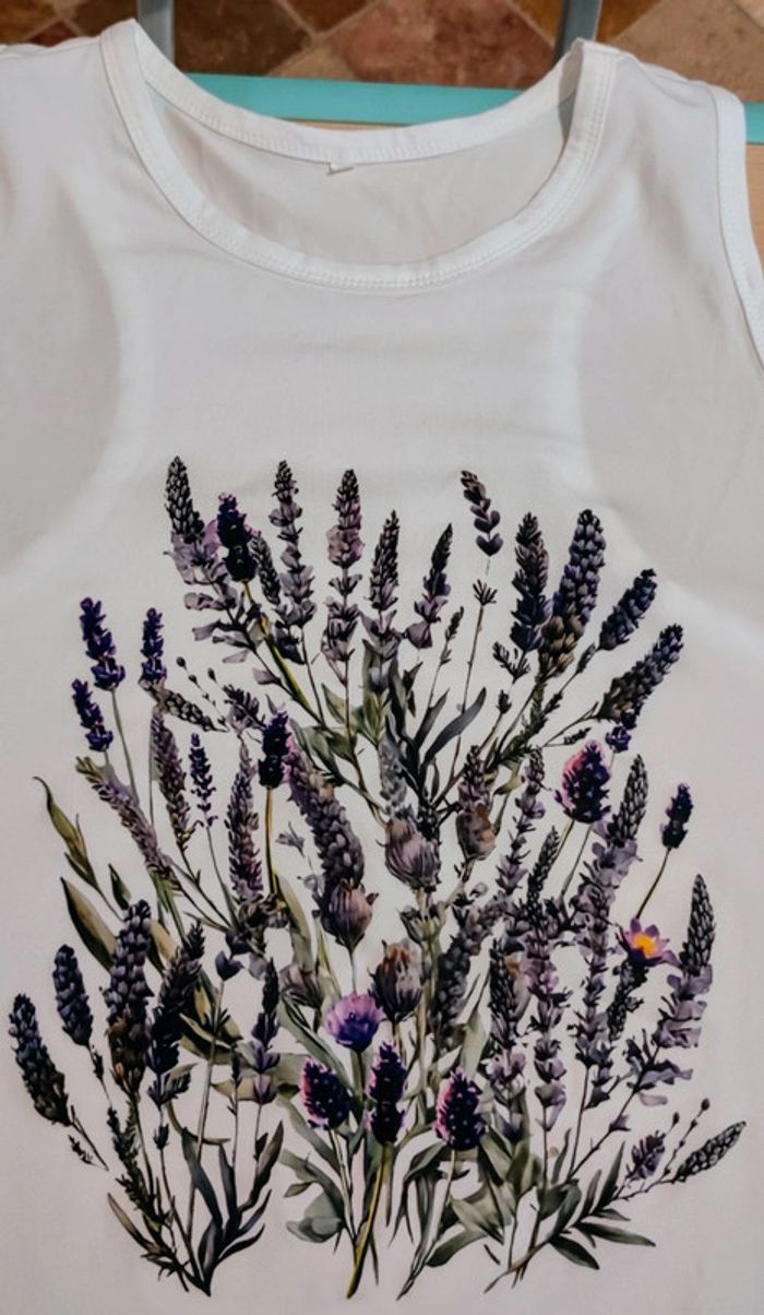Débardeur 🌈 lavande 🪻taille XL 💜 - photo numéro 4