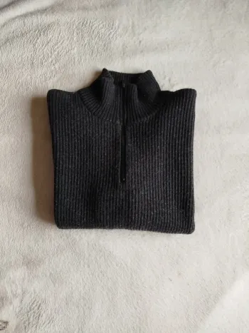 Pull vintage col montant zippé Navigare