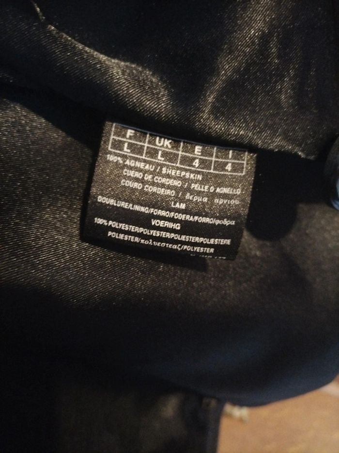 Veste en cuir véritable Taille L - photo numéro 5