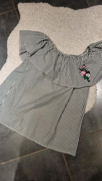 Haut top épaules dénudées 42 44 46 tissus infroissable