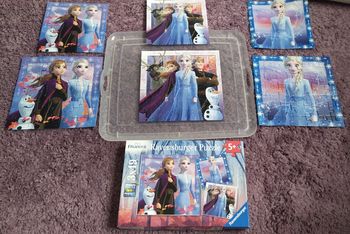 Boîte de 3 puzzles La Reine des neiges de 49 pièces