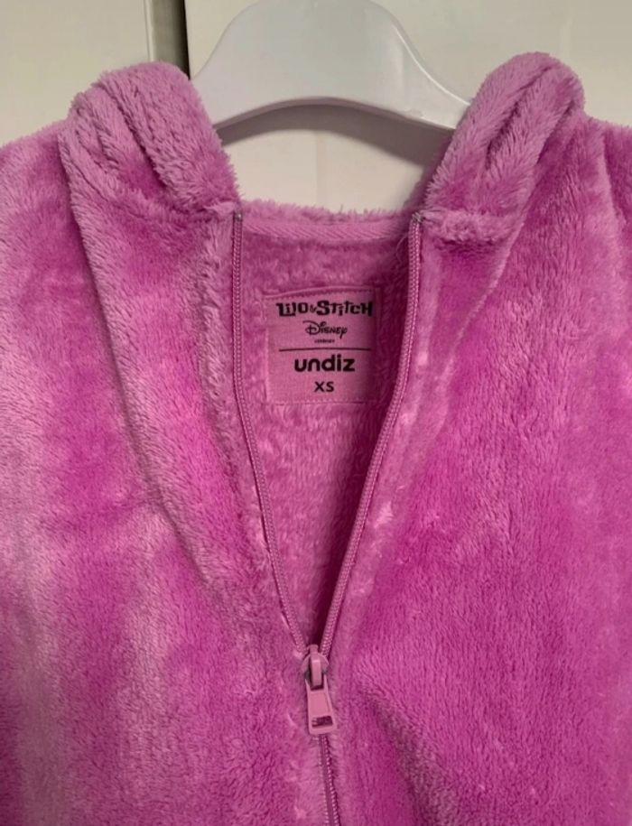 Veste polaire à capuche Stitch violet - Disney x Undiz - Neuve - photo numéro 4