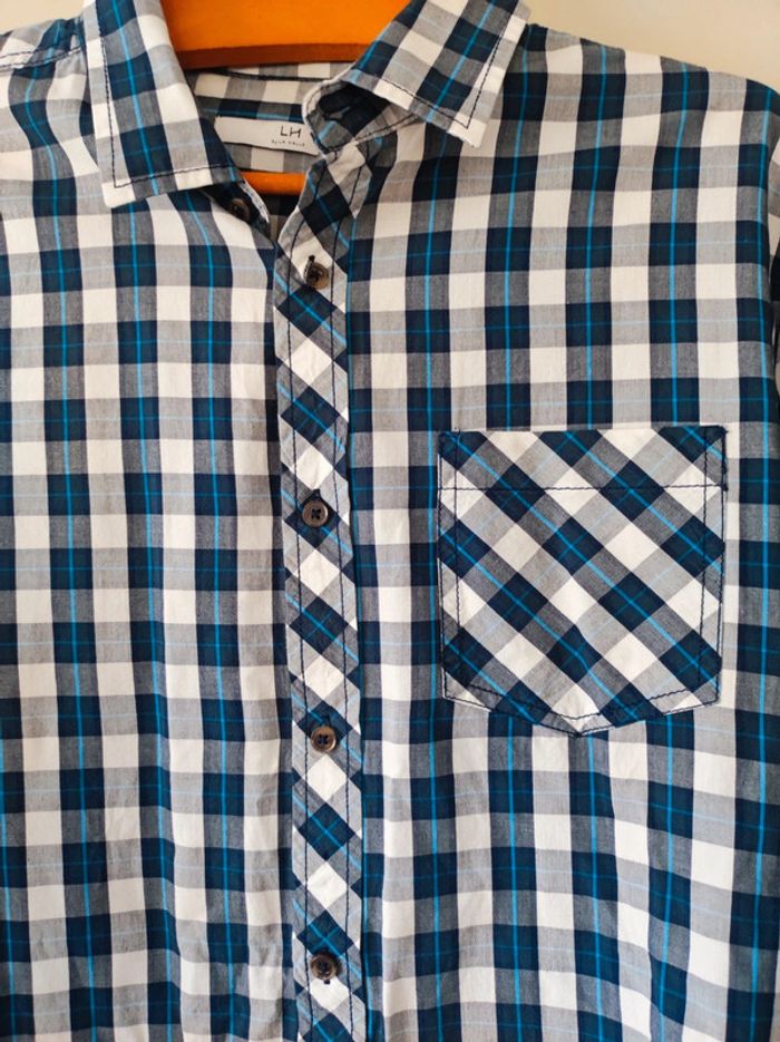 Chemise manches longues à carreaux - photo numéro 3