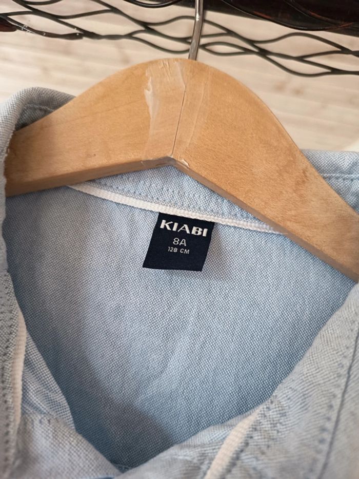 Chemise manches longues bleu ciel - photo numéro 2