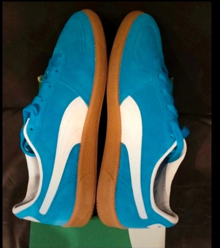 Baskets Puma Palermo couleur bleue électrique neuves - photo numéro 9