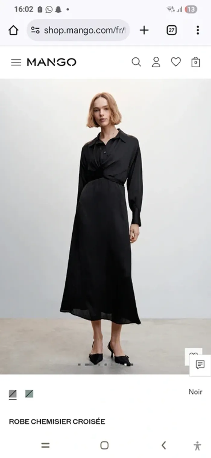 Robe chemisier croisé - photo numéro 4