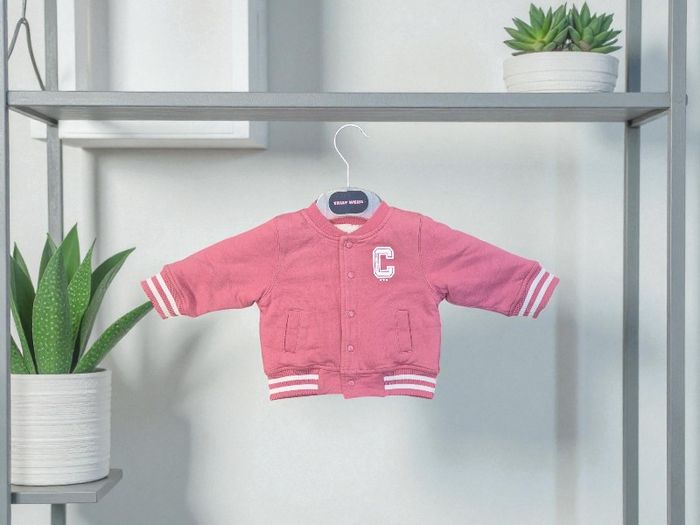 Gilet fourré rose mots d enfants 🌹9m🌹 état impeccable fourrure nickel