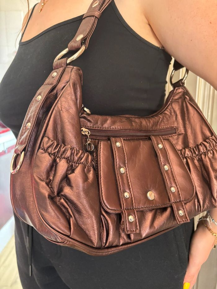 Sac à main marron - photo numéro 5
