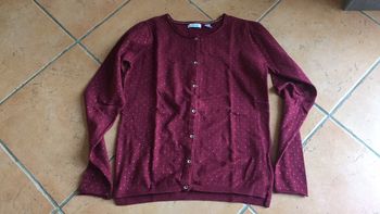 Gilet bordeau fille T14 ans Okaidi