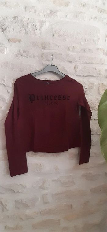 Haut bordeaux Princesse râleuse taille S