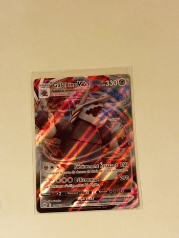Carte pokémon galeking Vmax vrai