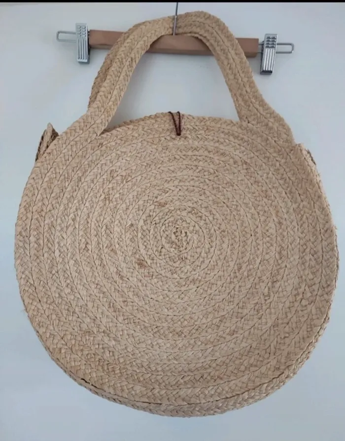 Sac rond en raphia de Madagascar - photo numéro 4