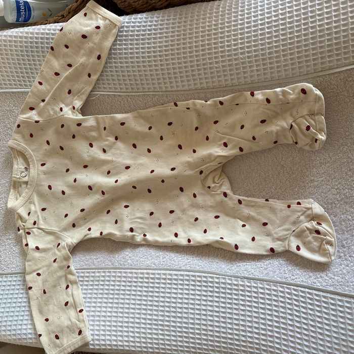 Lot de 2 pyjamas coton manches longues 1 mois - photo numéro 2