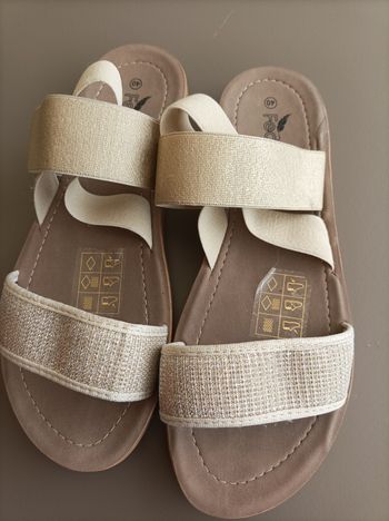 Chaussures femme doré