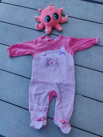 Pyjama fille rose 3 mois