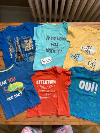 6 tee shirts été