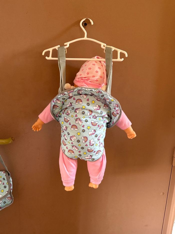 Trio Chaise haute, porte bébé, sac - Poupon - photo numéro 3