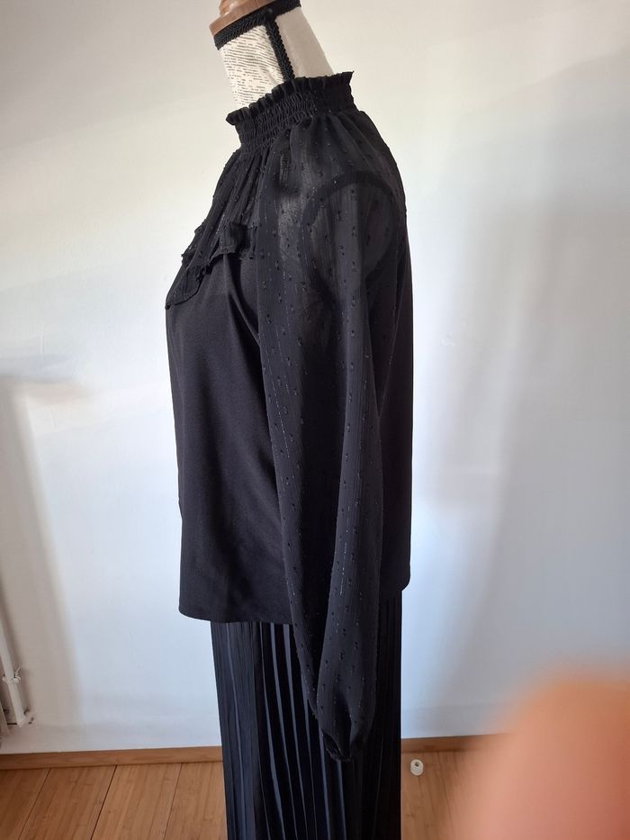 Blouse noire , chemise, manches longues Morgan - photo numéro 4