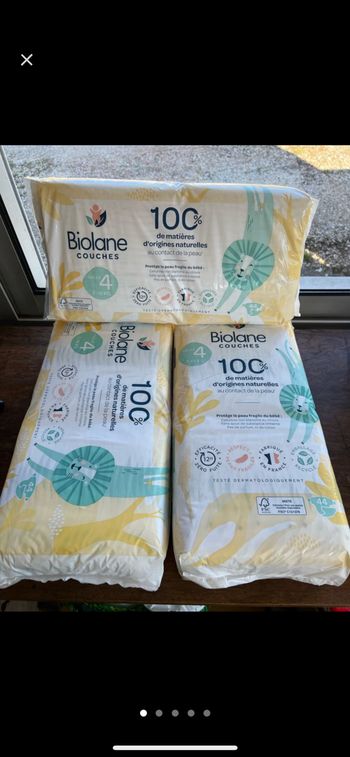 Lots de 24 paquets de couche biolane