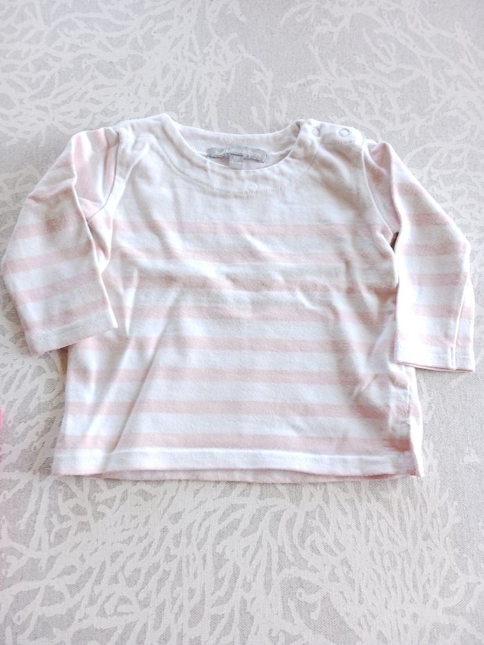 Lot 3 t shirt ml 6 mois fille - photo numéro 5