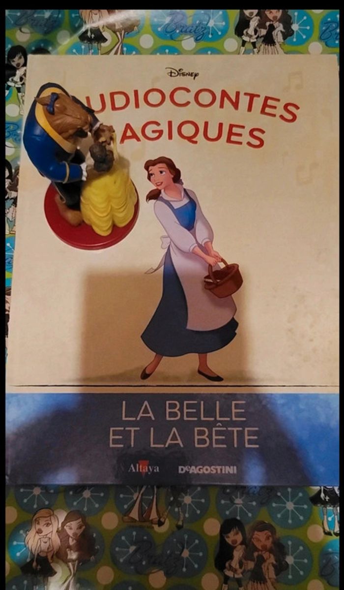 Belle et la bête collection audiocontes Magiques Disney Altaya audio conte magic livre & figurine