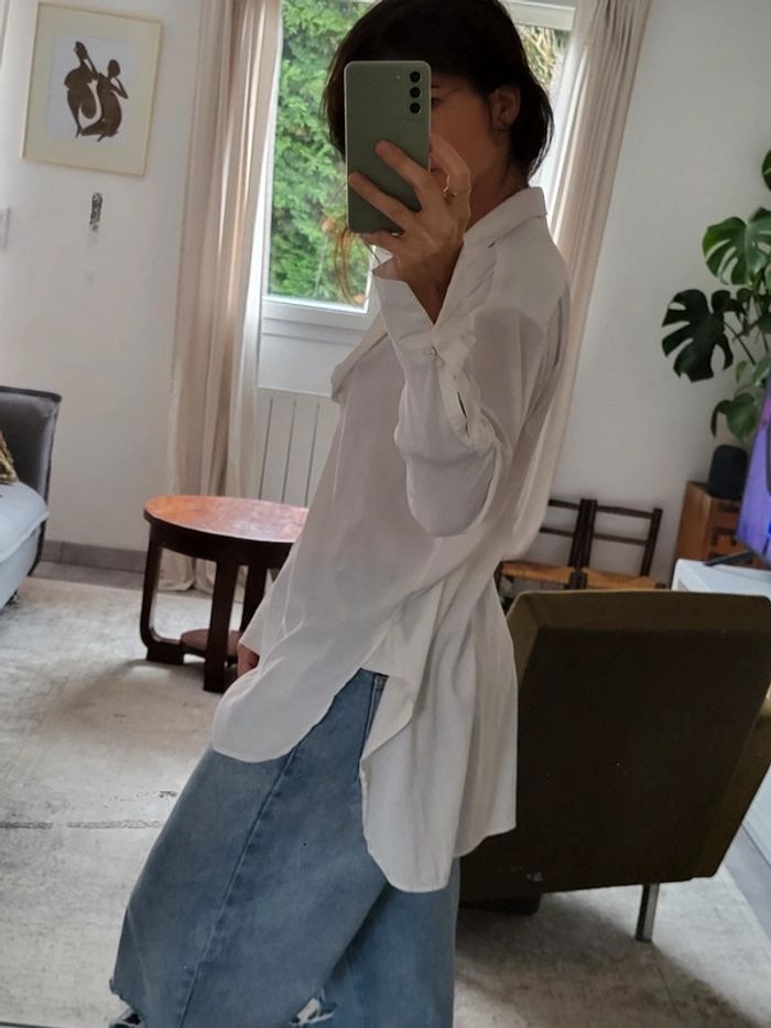 Blouse blanche longue - photo numéro 2