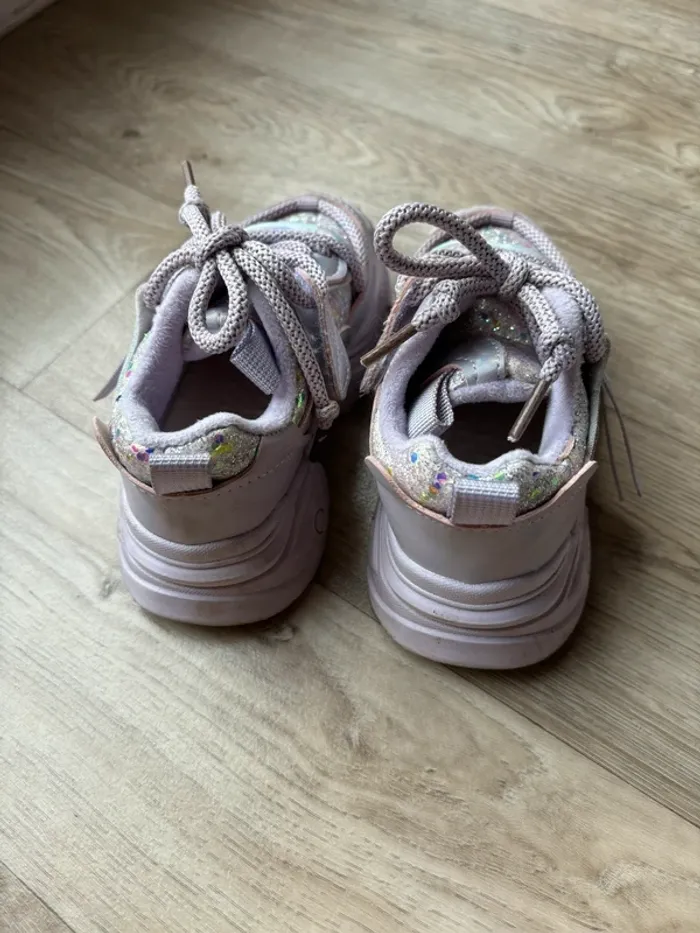 Baskets fille pailletées taille 25 lila - photo numéro 4