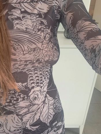 Robe seconde peau transparente Koi