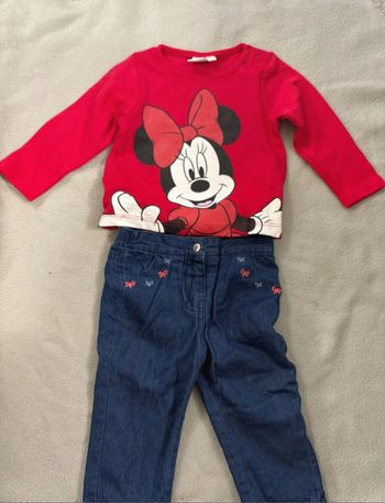 Ensemble Minnie  3-6 mois