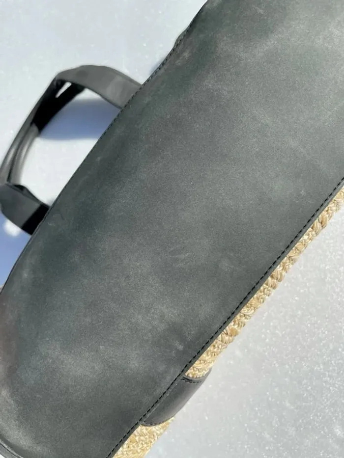 Sac Roxy en paille et coton avec poche isotherme - photo numéro 9