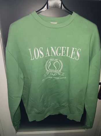 Sweat-shirt vert "Los Angeles" style vintage taille S