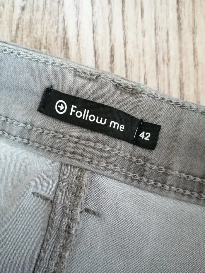 Pantalon gris clair skinny  / gémo / (42) - photo numéro 7