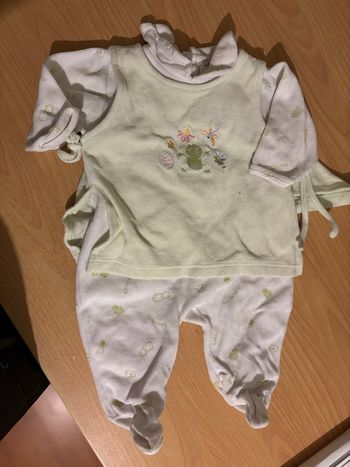 Pyjama en velours 1 pièce