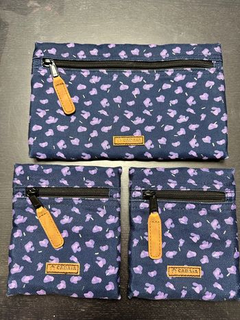 Pochette Cabaïa + 2 pochette latérales assorties