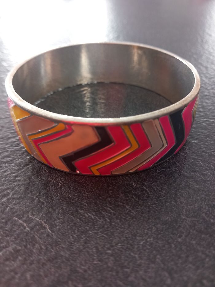 Bracelet métal rose et jaune - photo numéro 2