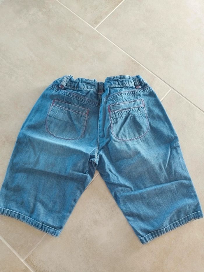 Pantacourt en jeans Vertbaudet 10 ans - photo numéro 2
