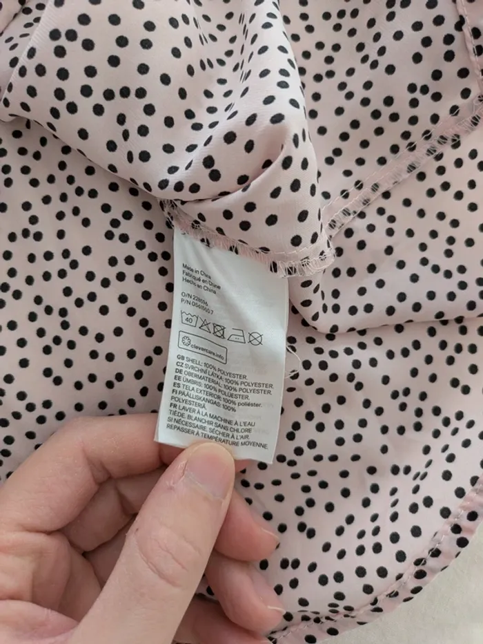 Robe de grossesse fluide à pois – H&M MAMA – Taille XS - photo numéro 4