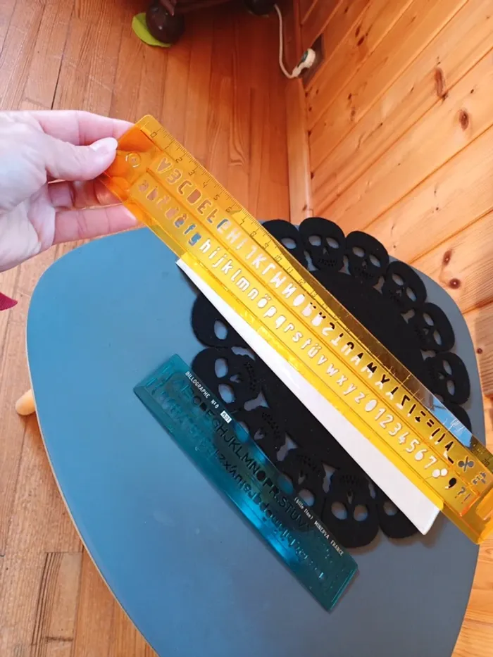 Lot de 2 règles avec chiffres et lettres - photo numéro 4
