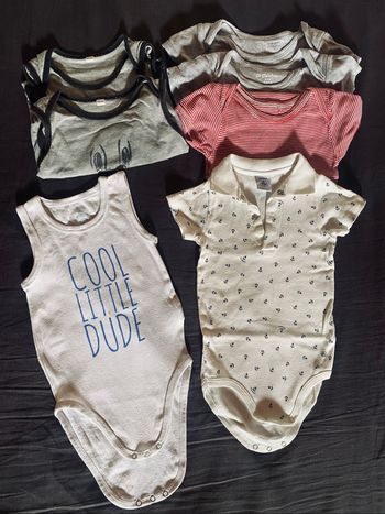 Lot 7 bodies été manches courtes