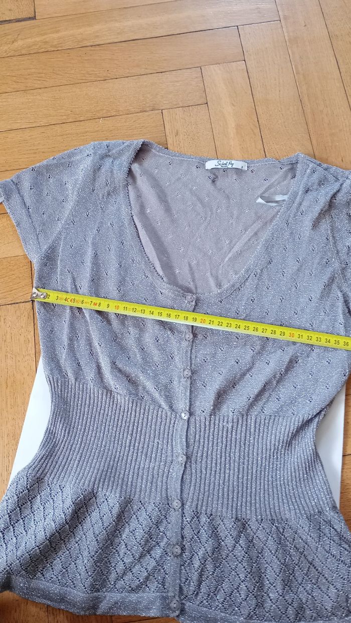pull sans manche, pull brillant - photo numéro 3