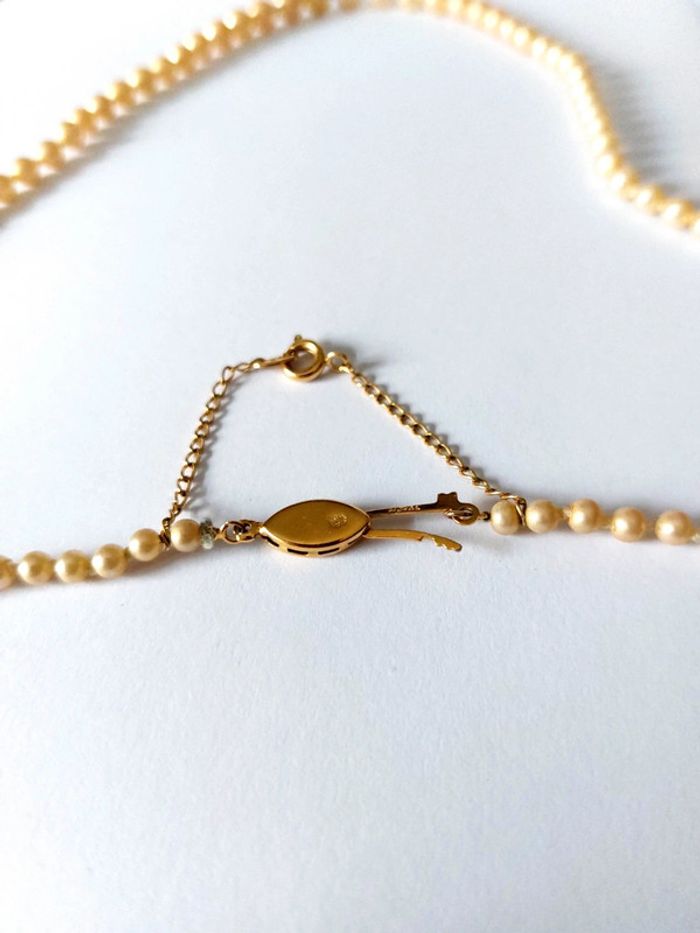 Magnifique collier de perles signé vintage - photo numéro 3