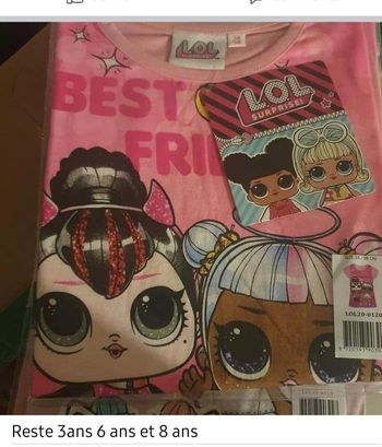 Tee-shirt poupée lol
