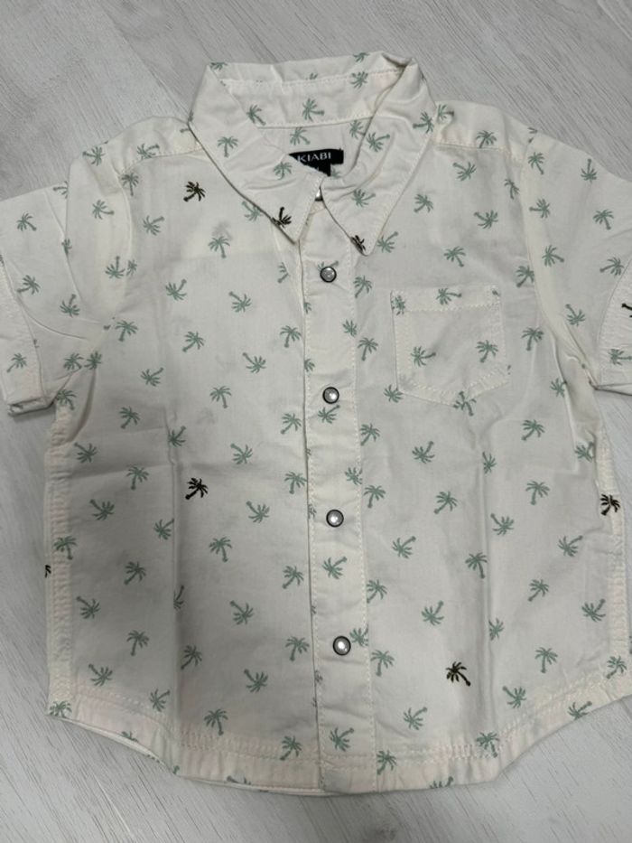 Chemise manche courte palmiers kiabi 6 mois