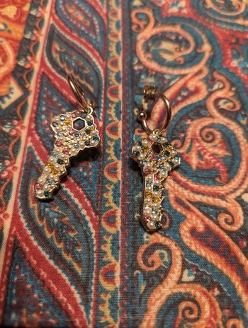 Boucles d'oreilles clés