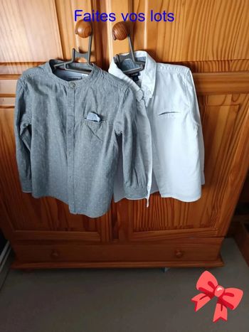 2 chemises manches longues