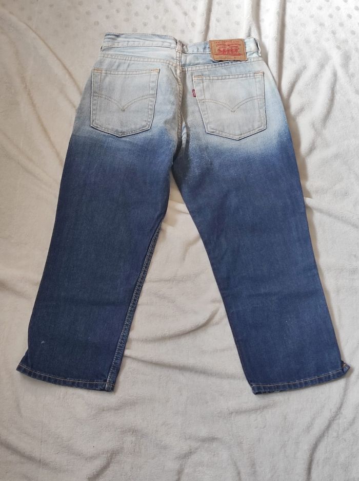 Pantacourt taille basse délavé W20 L22 - photo numéro 4