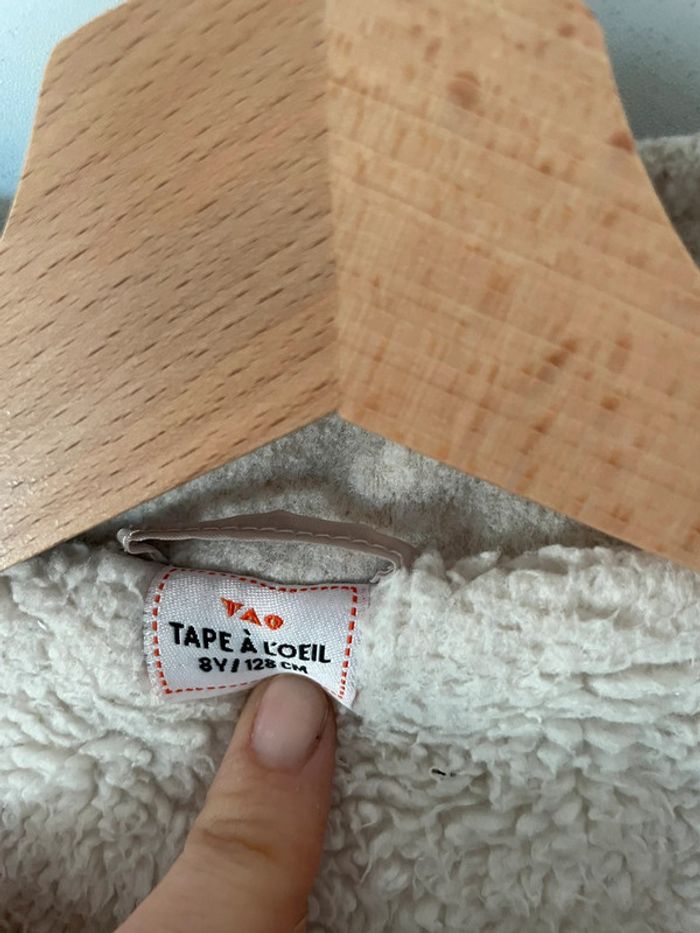 Manteau fille doublé sherpa Tape à l’œil 8 ans Beige - photo numéro 9
